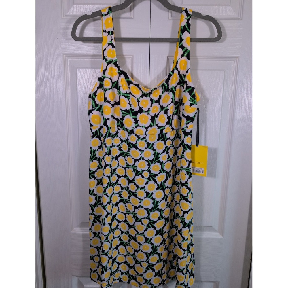 Diane von Furstenberg DVF x Target NEW Yellow Poppy Mod Retro Shift Dress SZ 12
